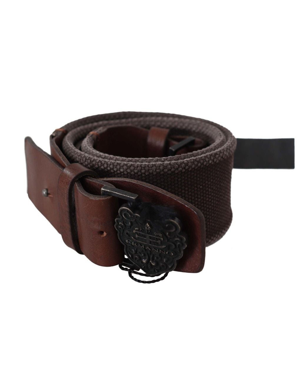 Ermanno Scervino Multicolor Classic Dark Leather Belt With Logo Buckle