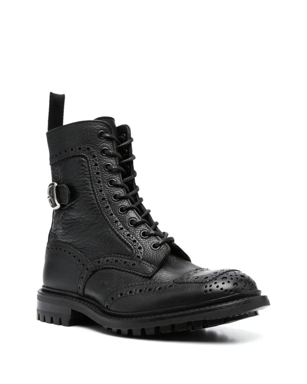 Tricker's Black Sheene Commando for men