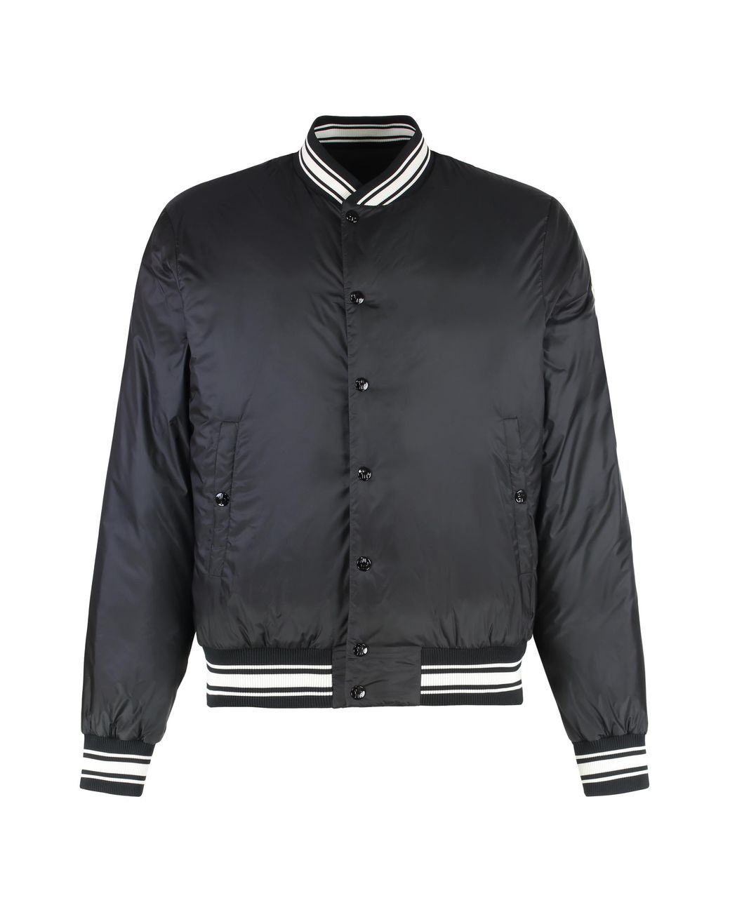 Moncler Black Bouchet Bomber Down Jacket Polyamide for men
