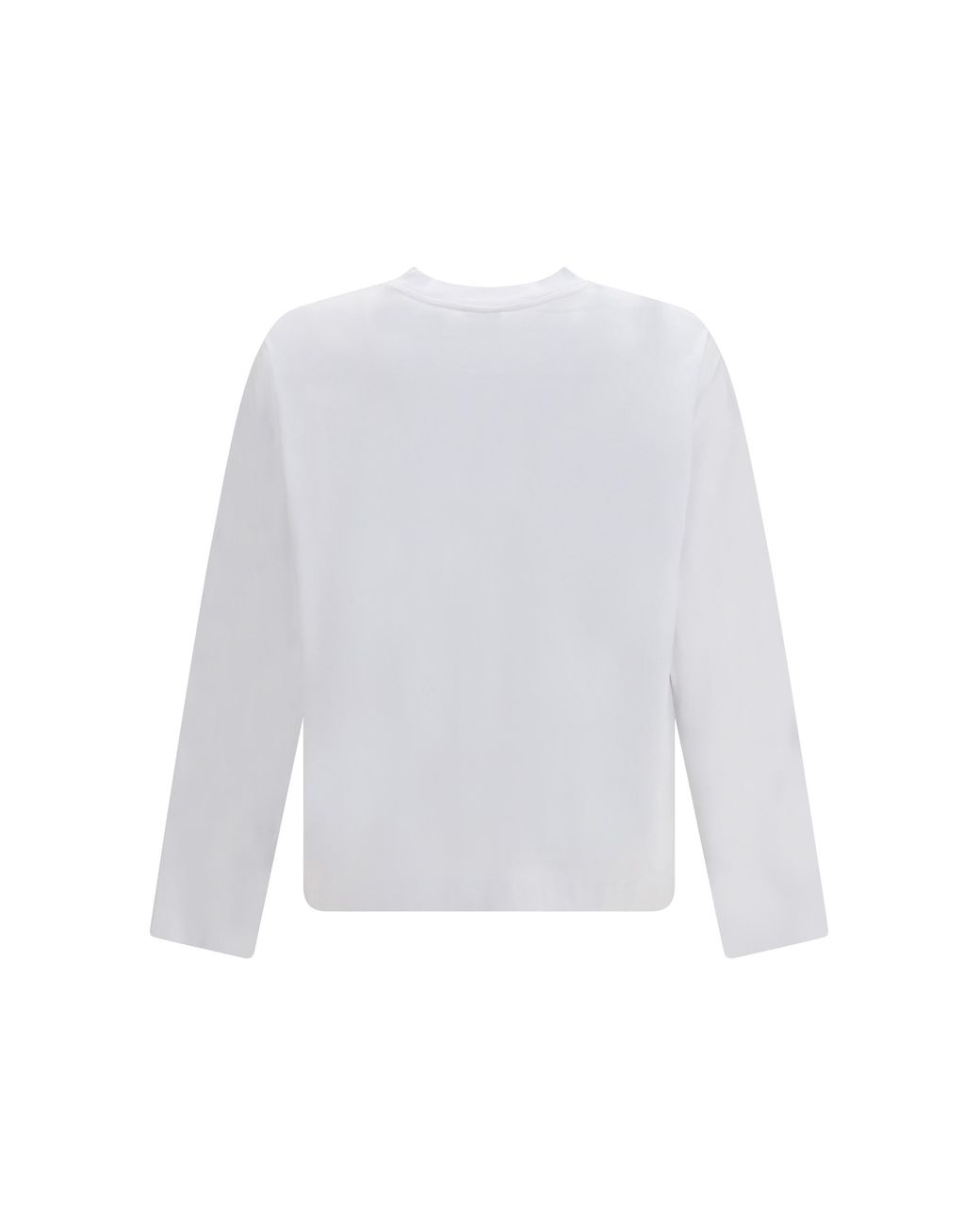 Dries Van Noten White T-Shirt Crewneck Long Sleeve Cotton T-Shirts for men