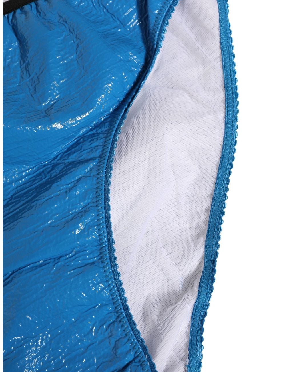 Dolce & Gabbana Blue Logo Waistband High Waist Brief Underwear Cotton Polyurethane Clothing