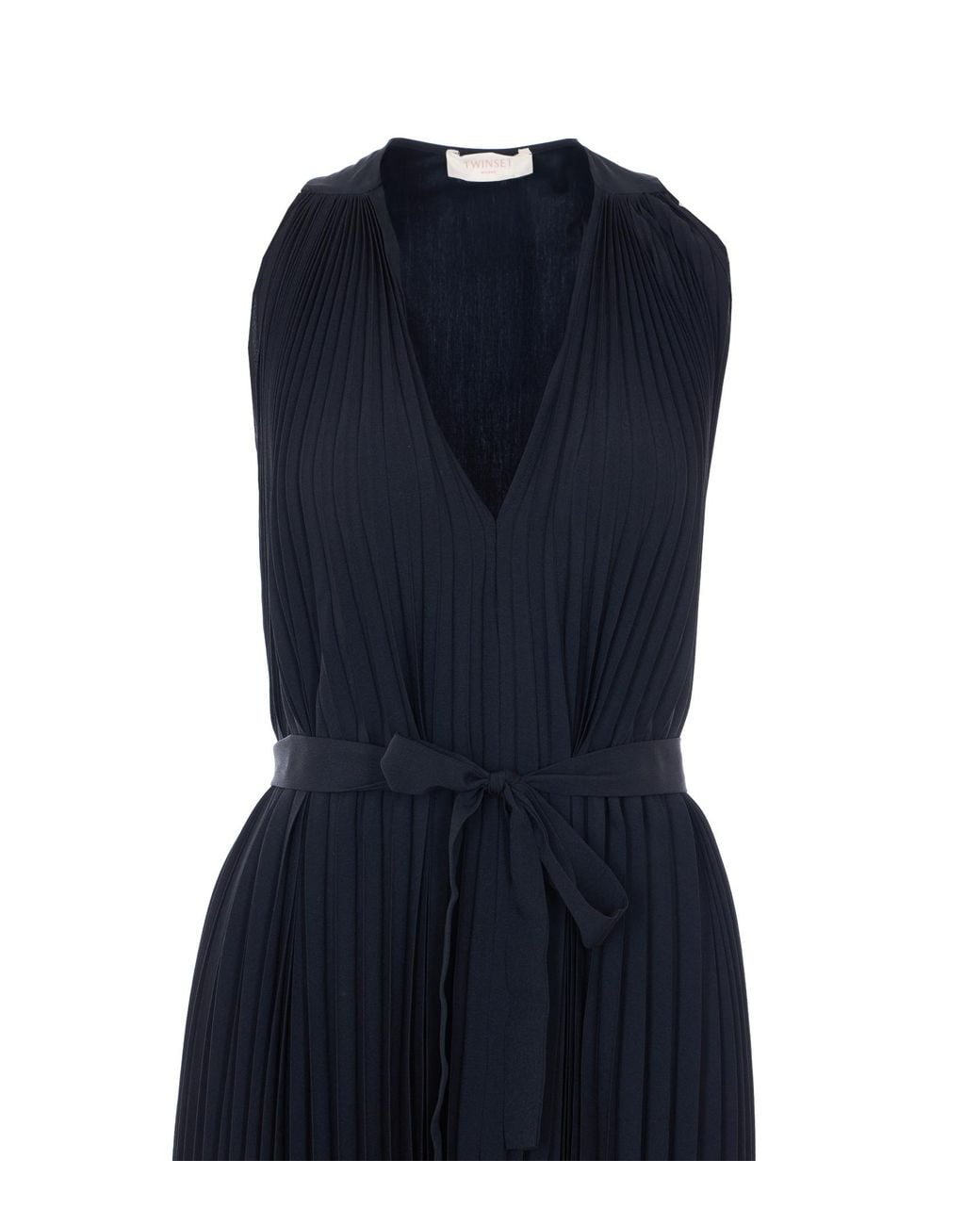 Twinset Blue Dresses Cotton