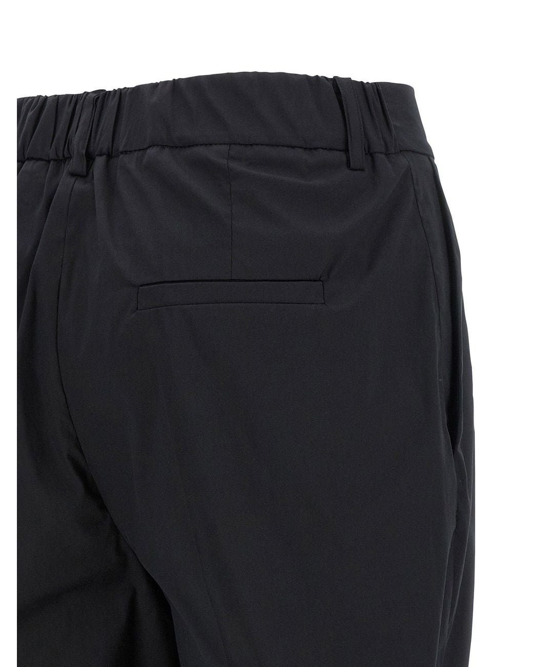 Kiton Blue Stretch Cotton Poplin Trousers
