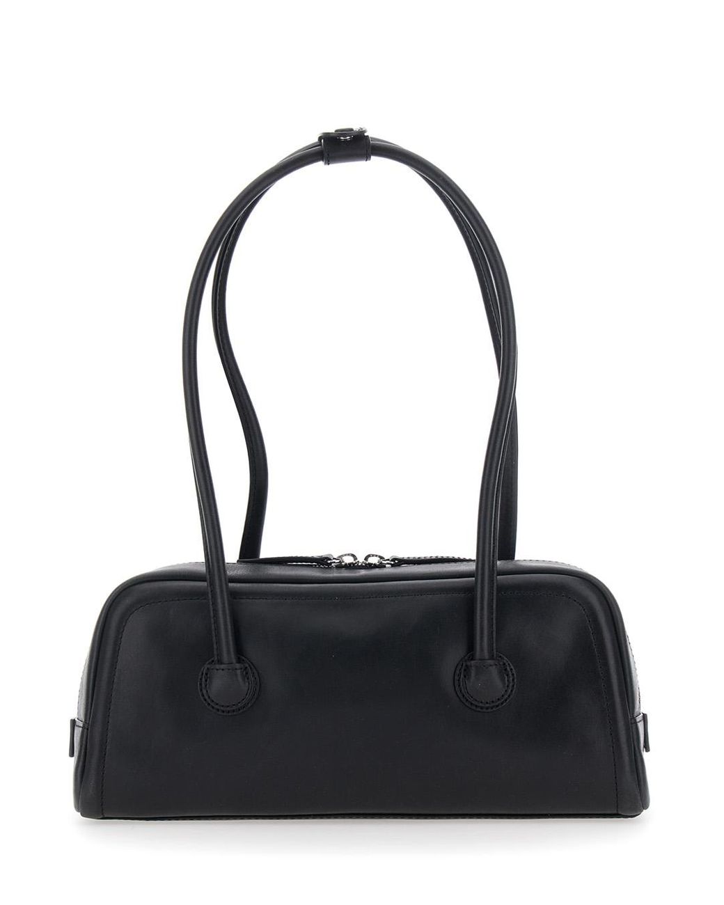 MARGE SHERWOOD Black Shoulder Bag Soft Boston Ew Leather Cow