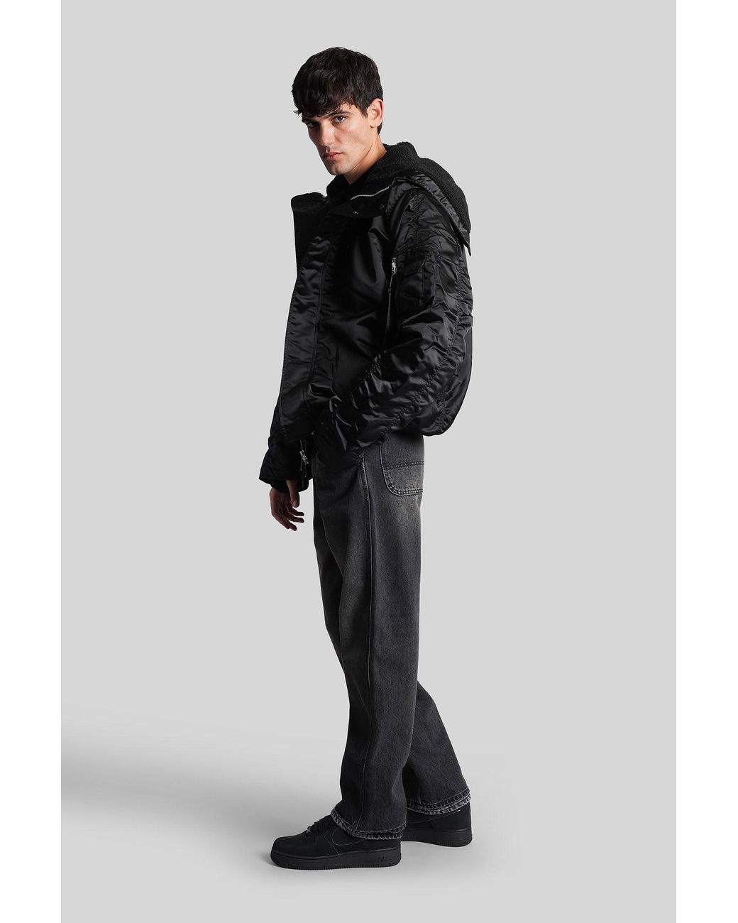 Alpha Industries N-2B Bomber Jacket in Black for Men | Lyst UK