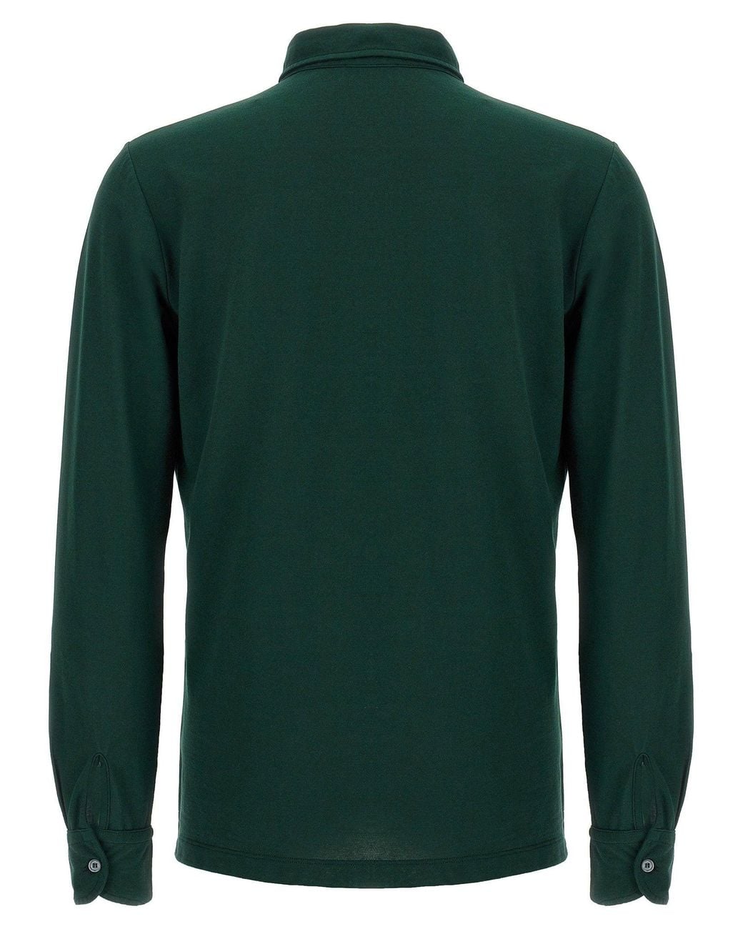 Zanone Green Ice Cotton Jersey Shirt for men