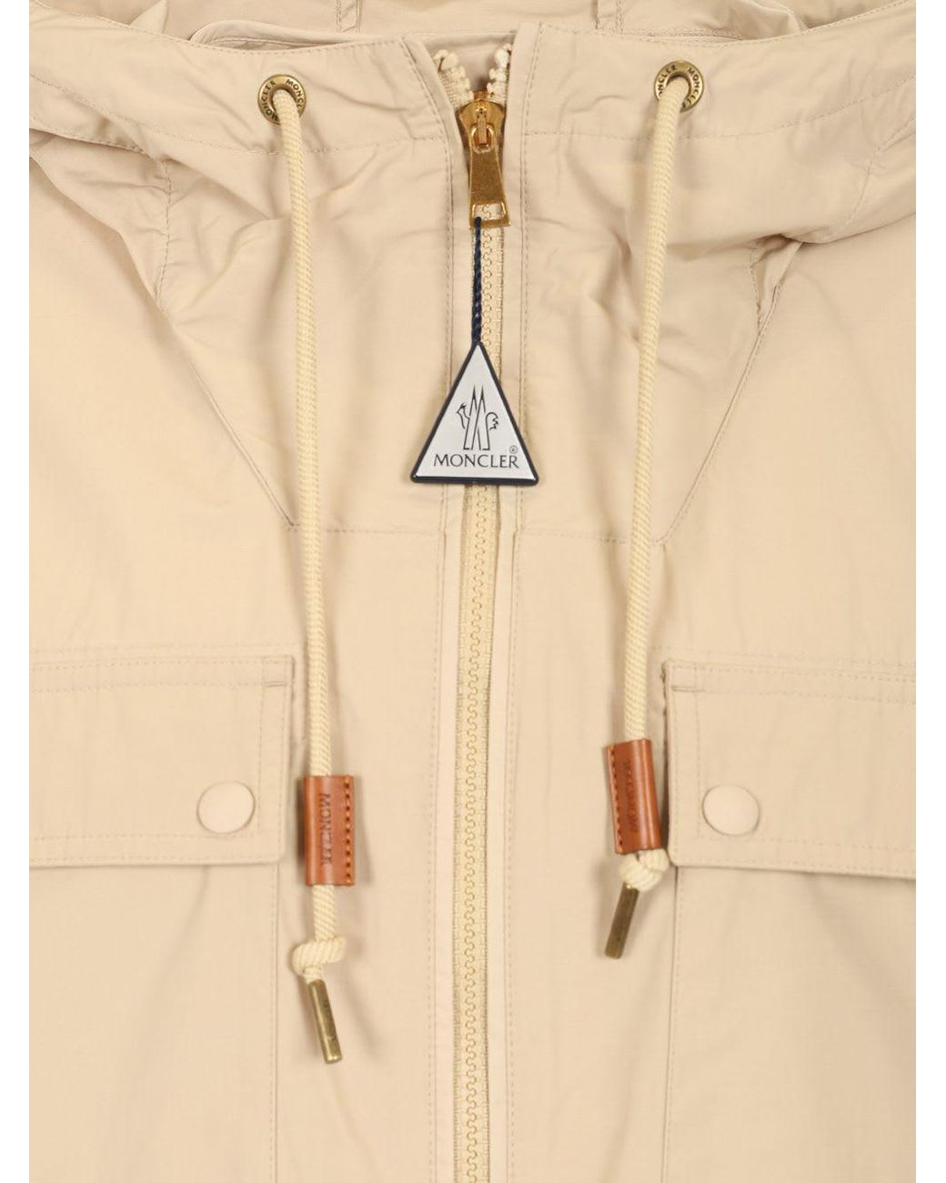MONCLER SAUVAN フード付き ジャケット Moncler Sauvan Printed Short Parka | Neiman Marcus
