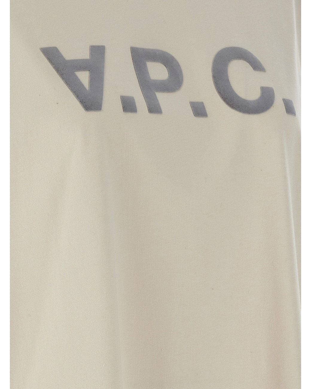 A.P.C. White Logo-Embossed Organic Cotton T-Shirt