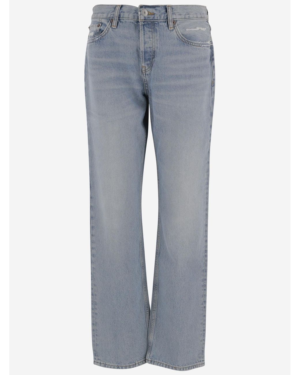 Re/done Blue Cotton Jeans