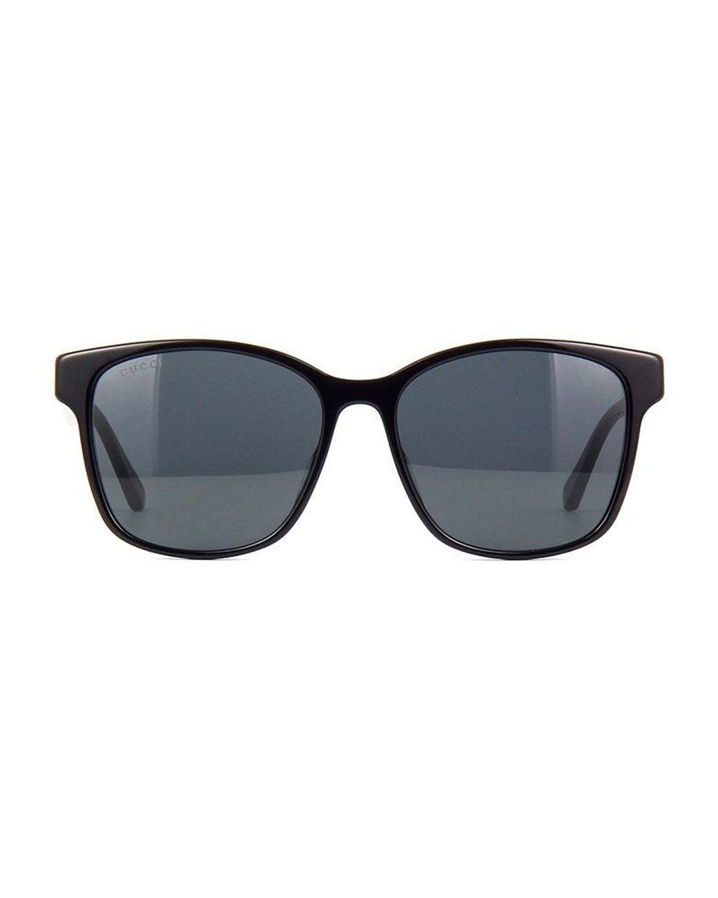 Gucci Black Sunglasses Square Full Rim, Frame And Lens Gg0417Sk001 for men