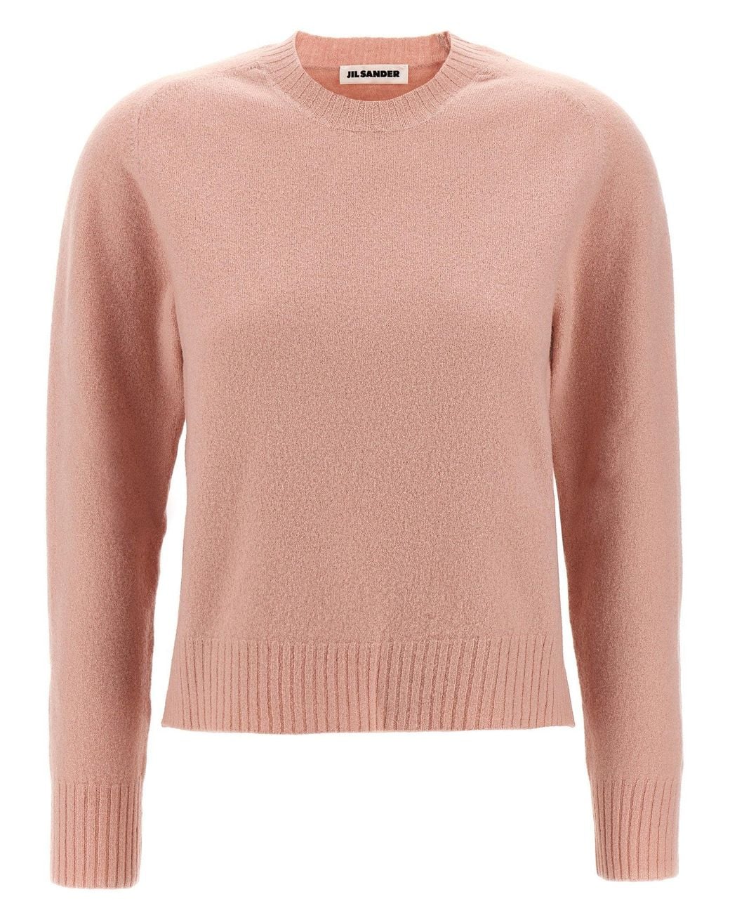 Jil Sander Pink Wool Crew Neck Sweater