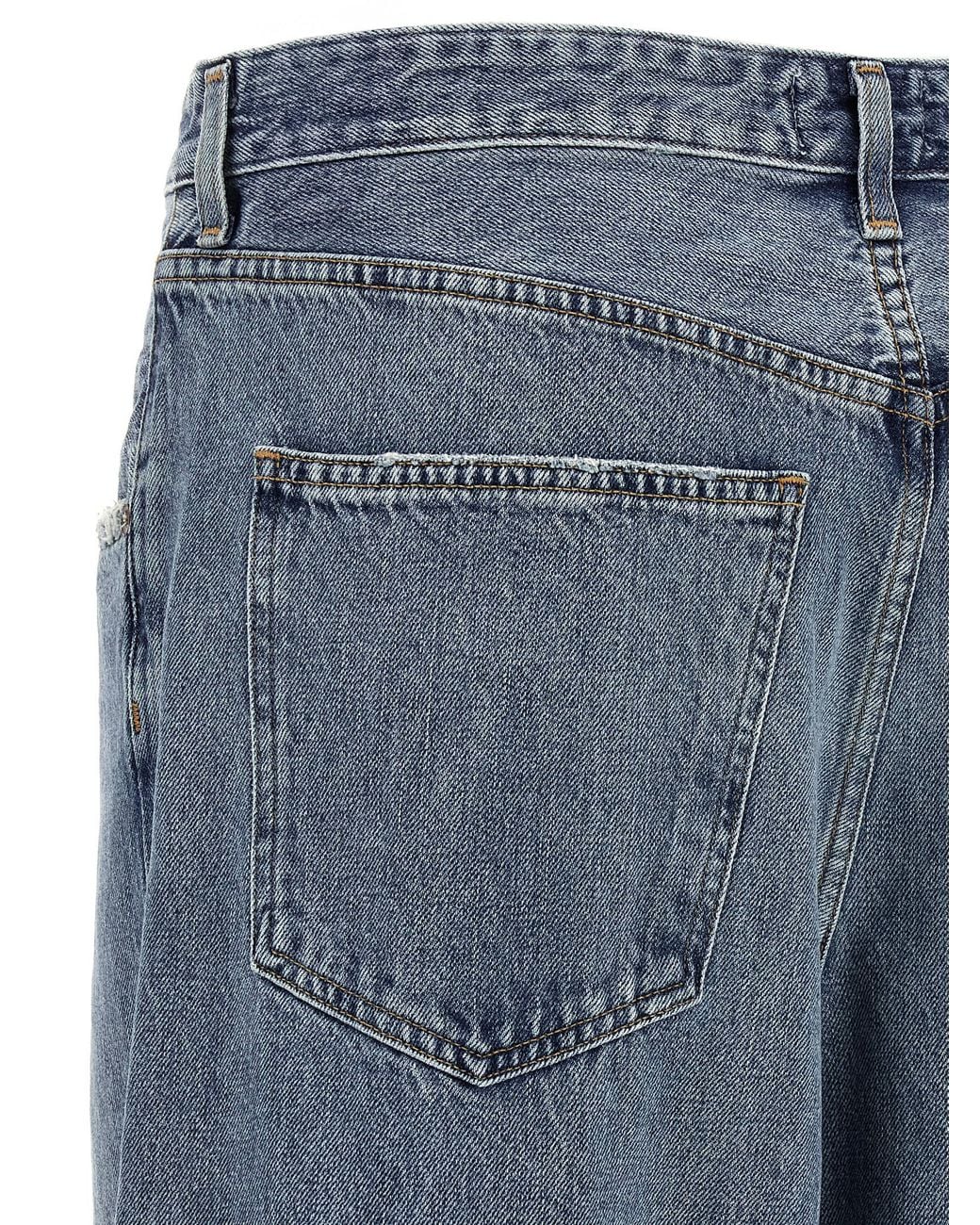 Agolde Blue 'Vana Jean Fold' Jeans