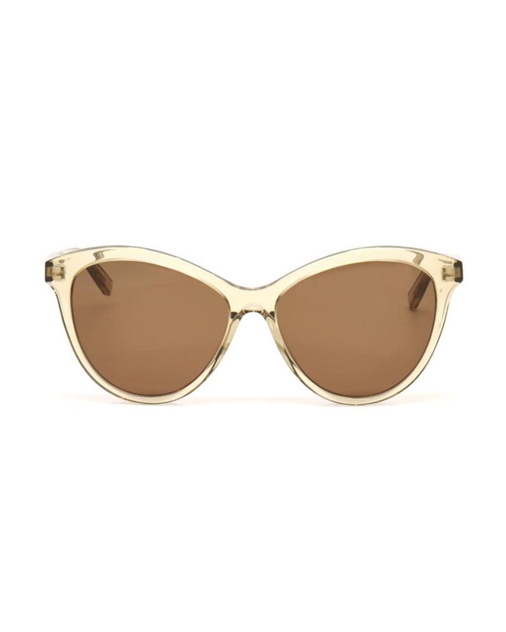 Saint Laurent Natural Sunglasses Cat Eye Full Rim, Frame And Lens Sl456004