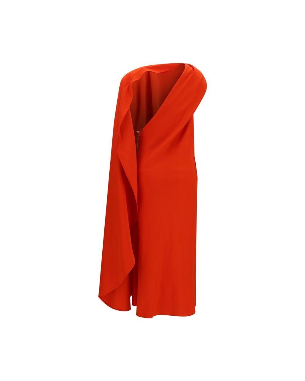 Balenciaga Red Silk Casual Dress