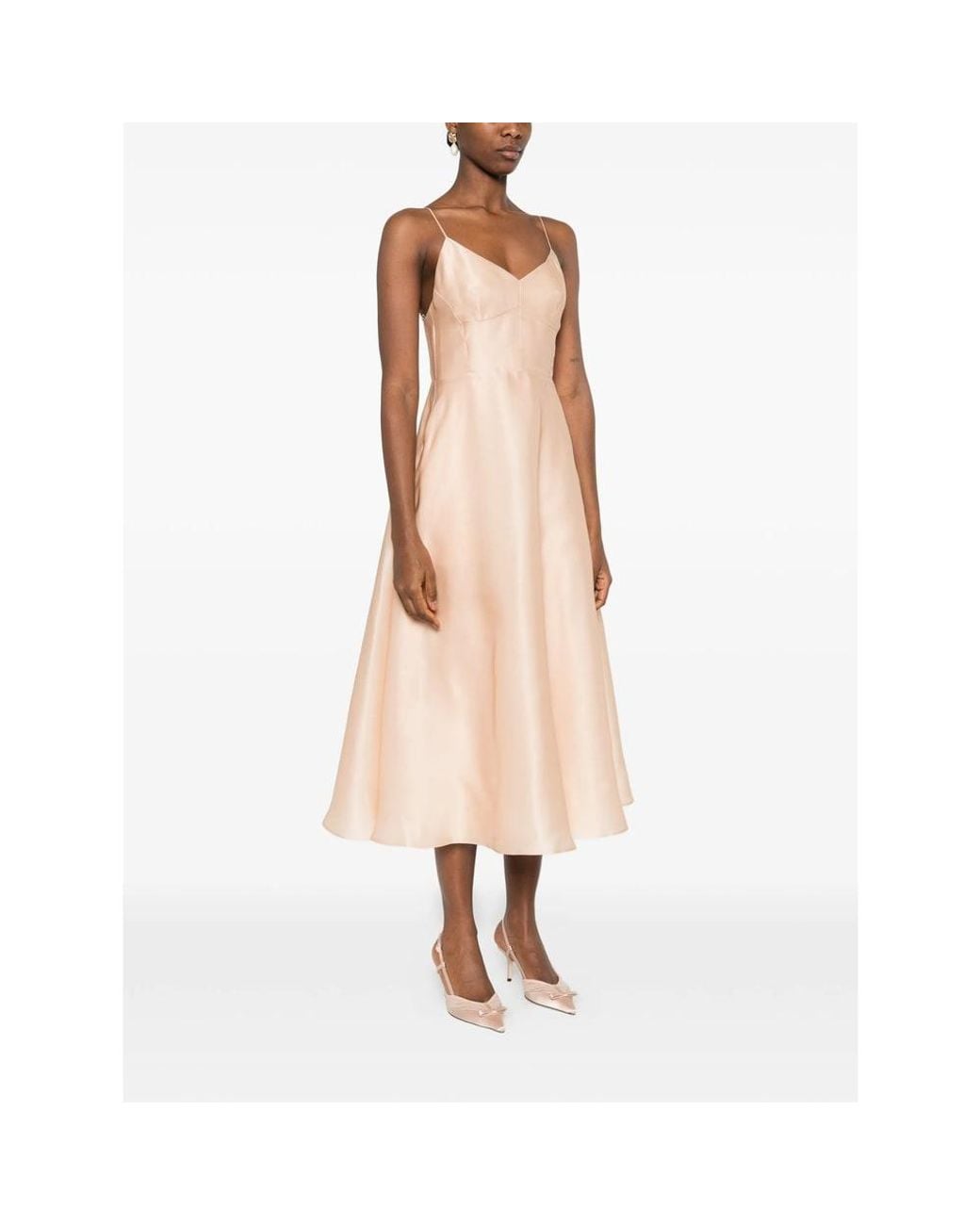 Alberta Ferretti Pink Dresses Neutral
