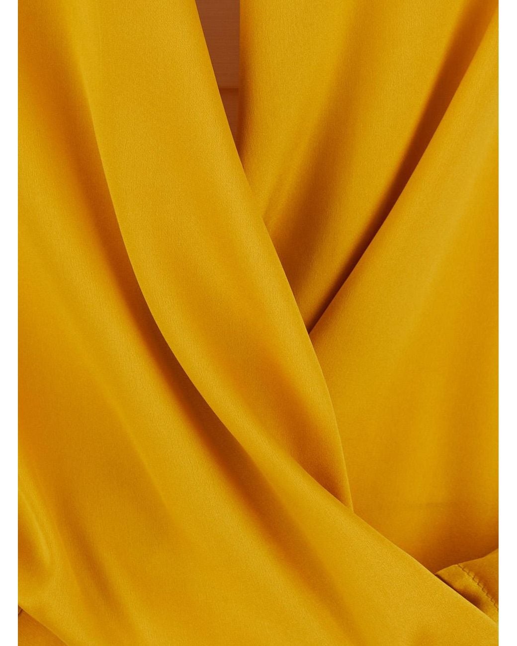 Le Plain Yellow Blouse Georgette Blouses