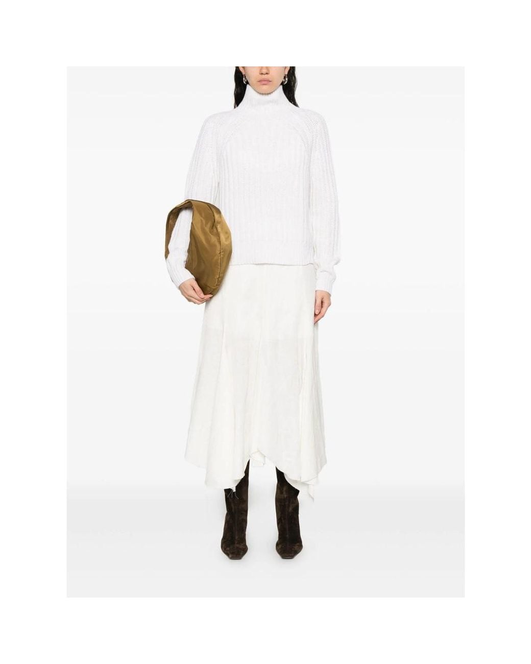 Allude White Sweater