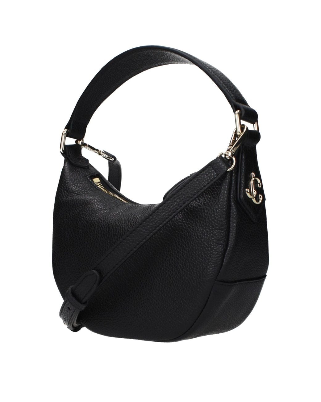 Jimmy Choo Black Leather Handbag Bag