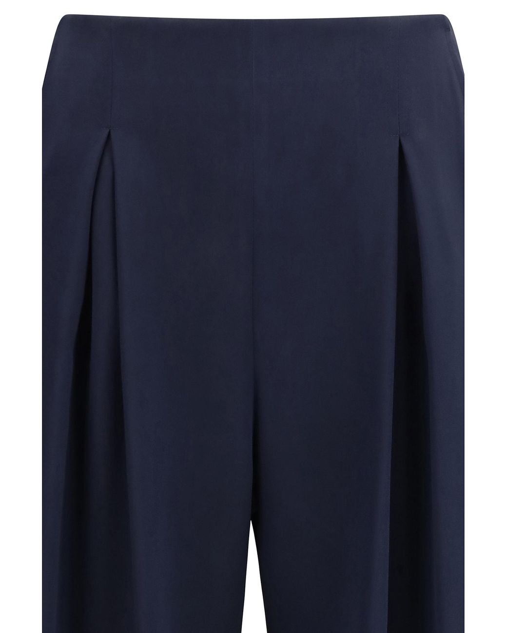 Max Mara Blue Palude Wide-Leg Pants