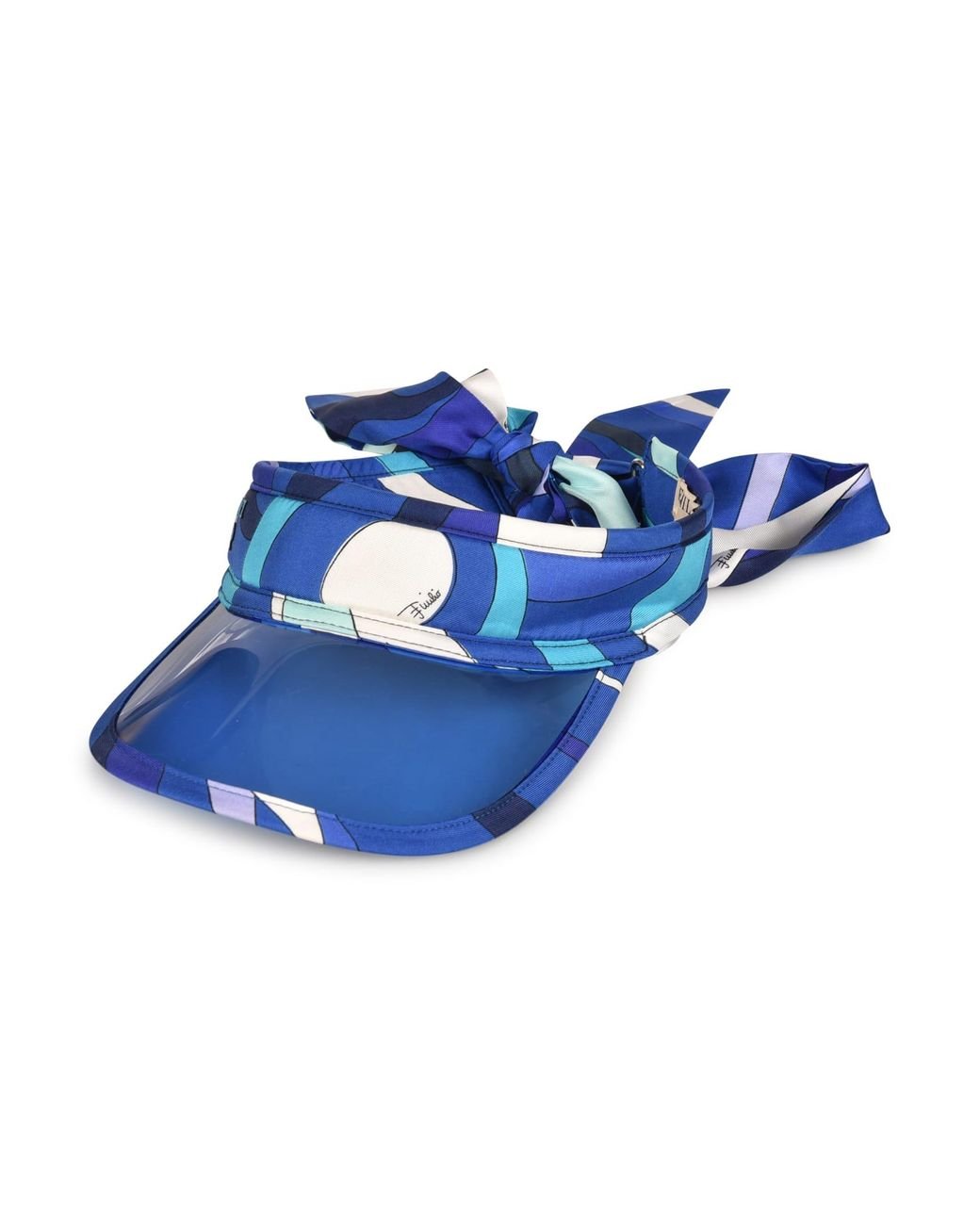 PUCCI Iride Print Sun Visor in Blue | Lyst