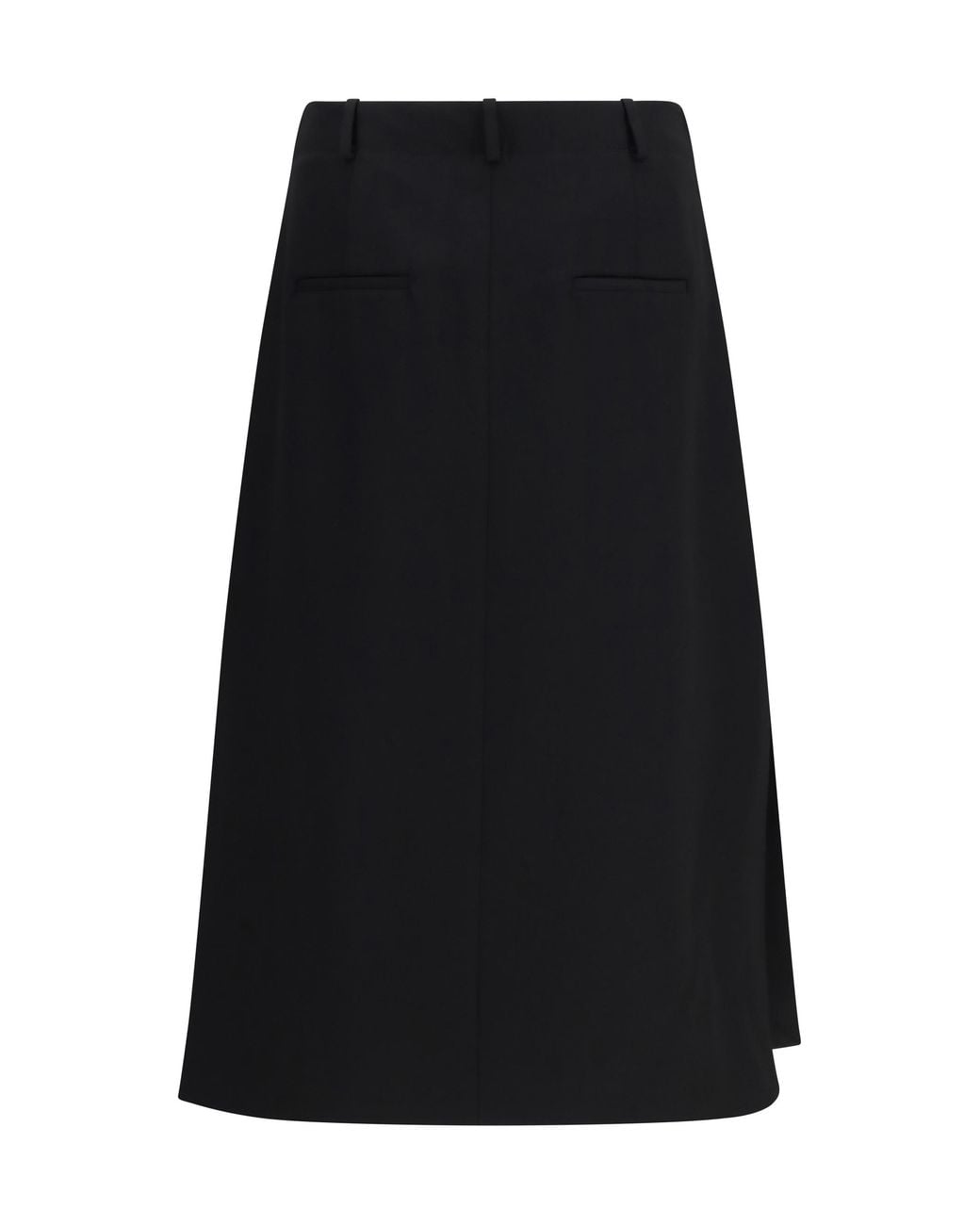 Fendi Black Grain De Poudre Skirt