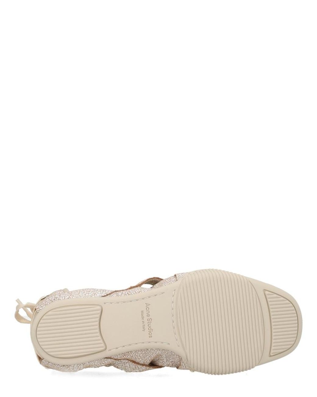 Acne Natural Acne Studios Ballerina Hybrid Leather Sneaker