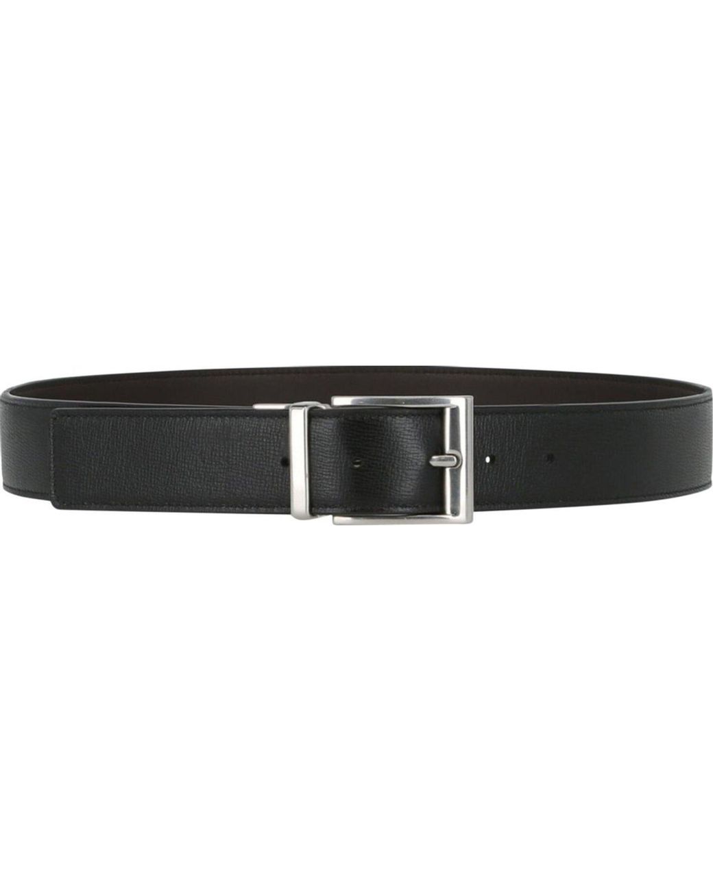 Bottega Veneta Black Leather Belt for men