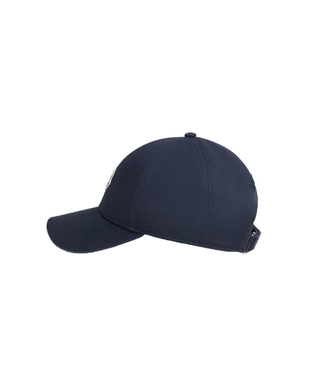 Moncler Blue Gabardine Baseball Cap for men