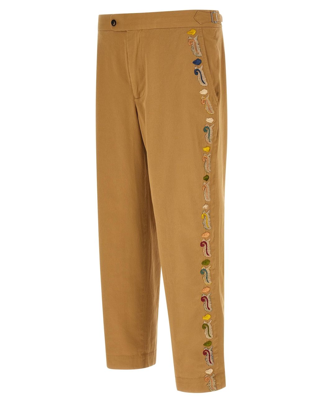 Bode Natural Cotton Casual Pants for men