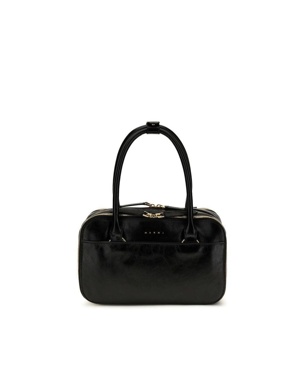 Marni Marni Boxyne Top Handle Bag in Black | Lyst