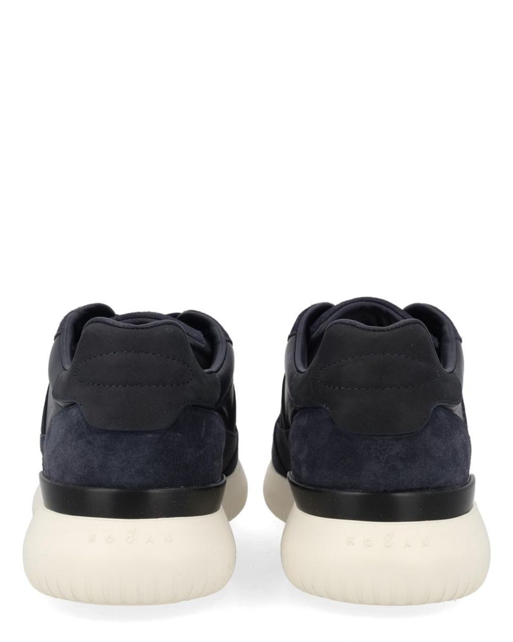 Hogan Blue Suede Sneaker Calfskin Trainers for men