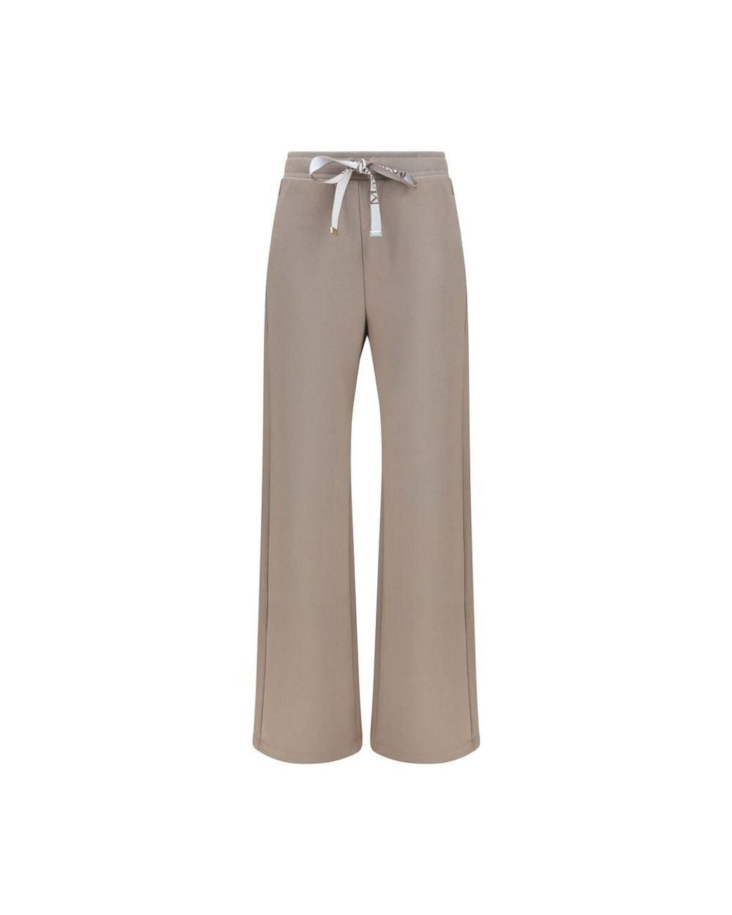 Max Mara Gray Cotton Casual Pants