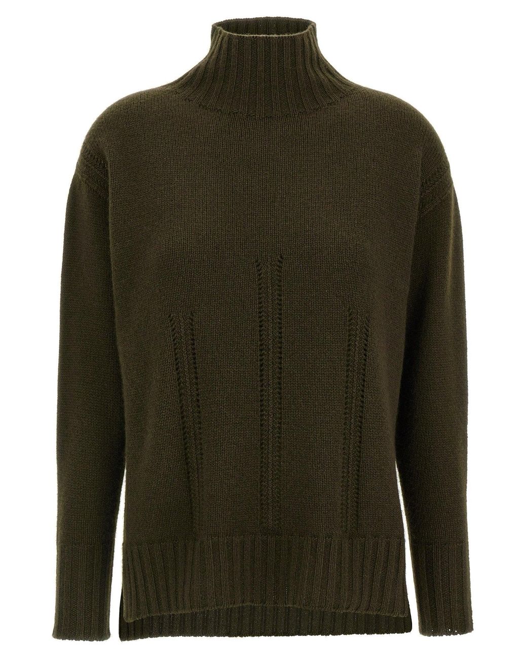 Tom Ford Green Cashmere Blend Turtleneck Sweater