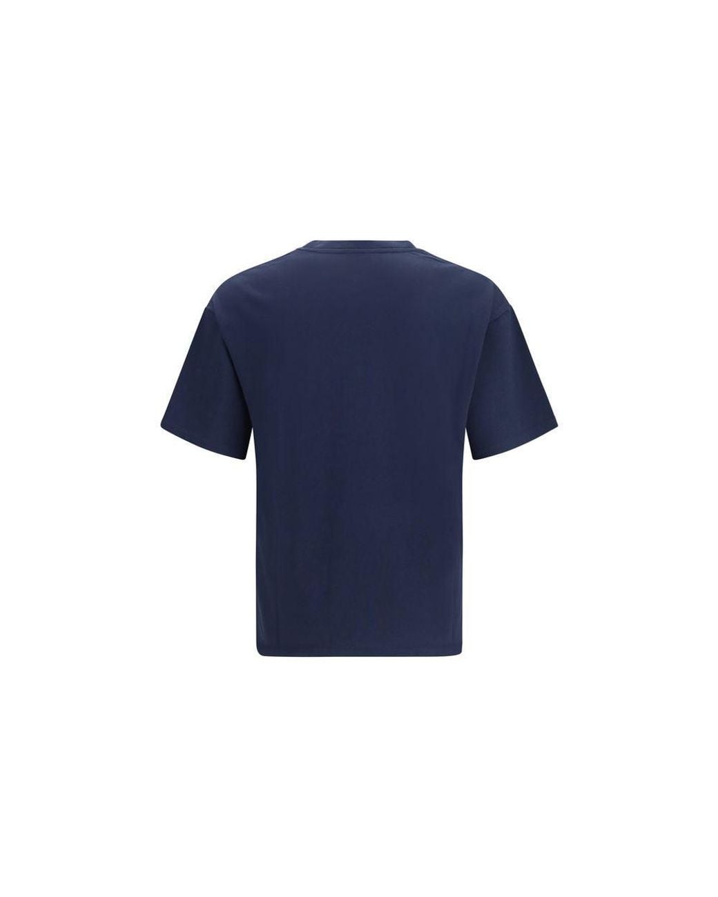 Saint Laurent Blue Saint Laurent Cotton-Modal Crewneck T-Shirt for men