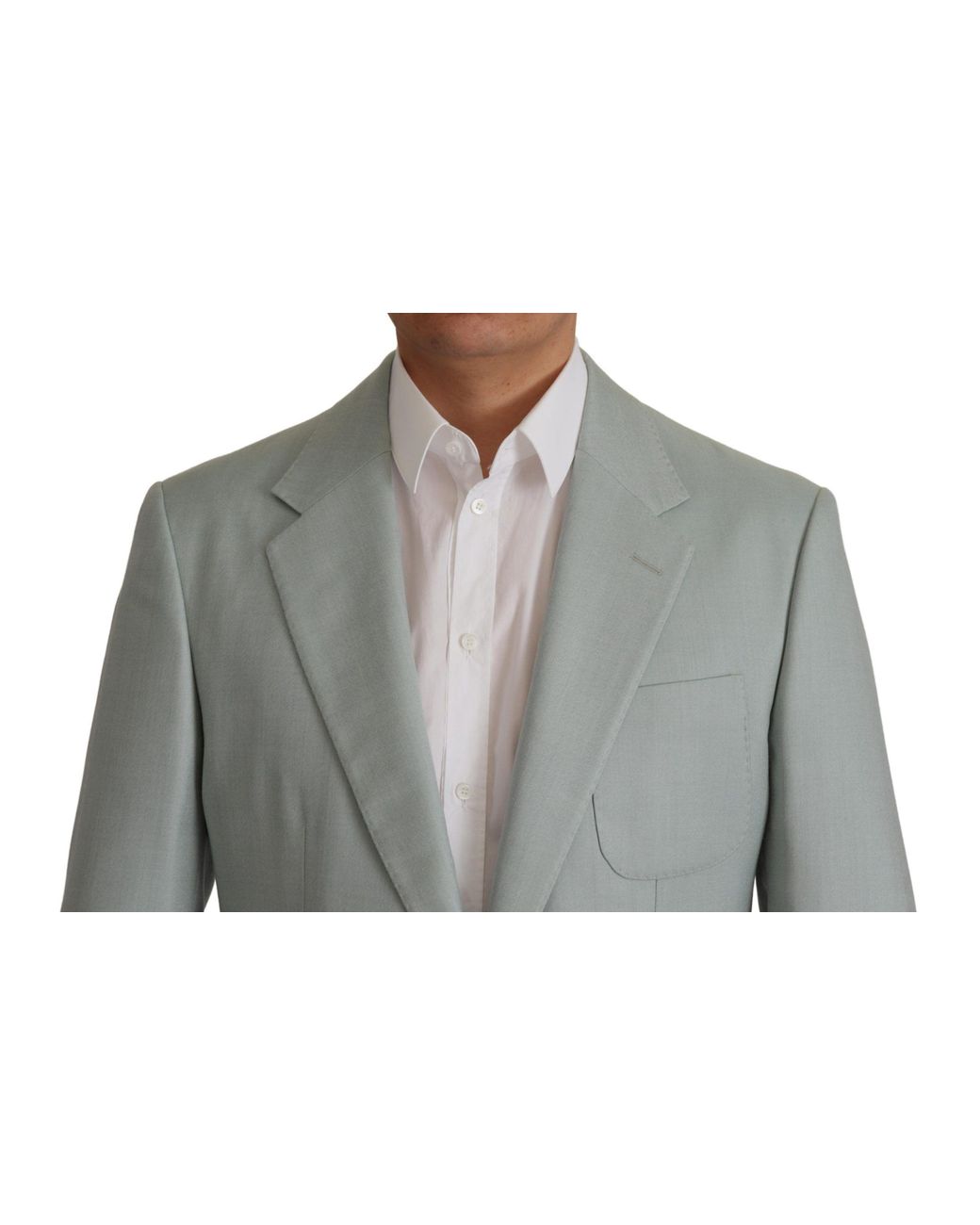 Dolce & Gabbana Gray Elegant Slim Fit Cashmere Silk Blazer Jacket for men