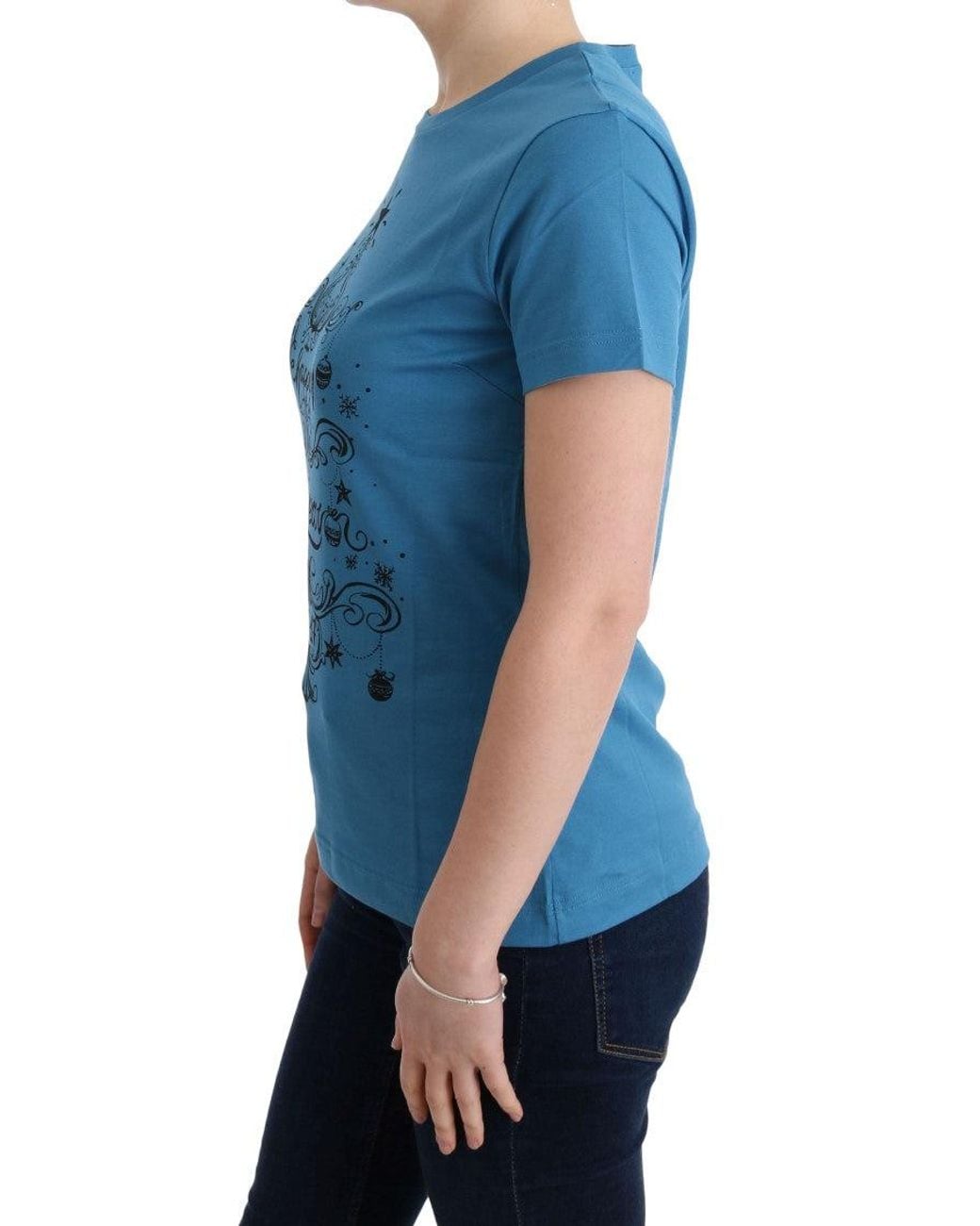 Dolce & Gabbana Blue Cotton 2017 Motive T-Shirt