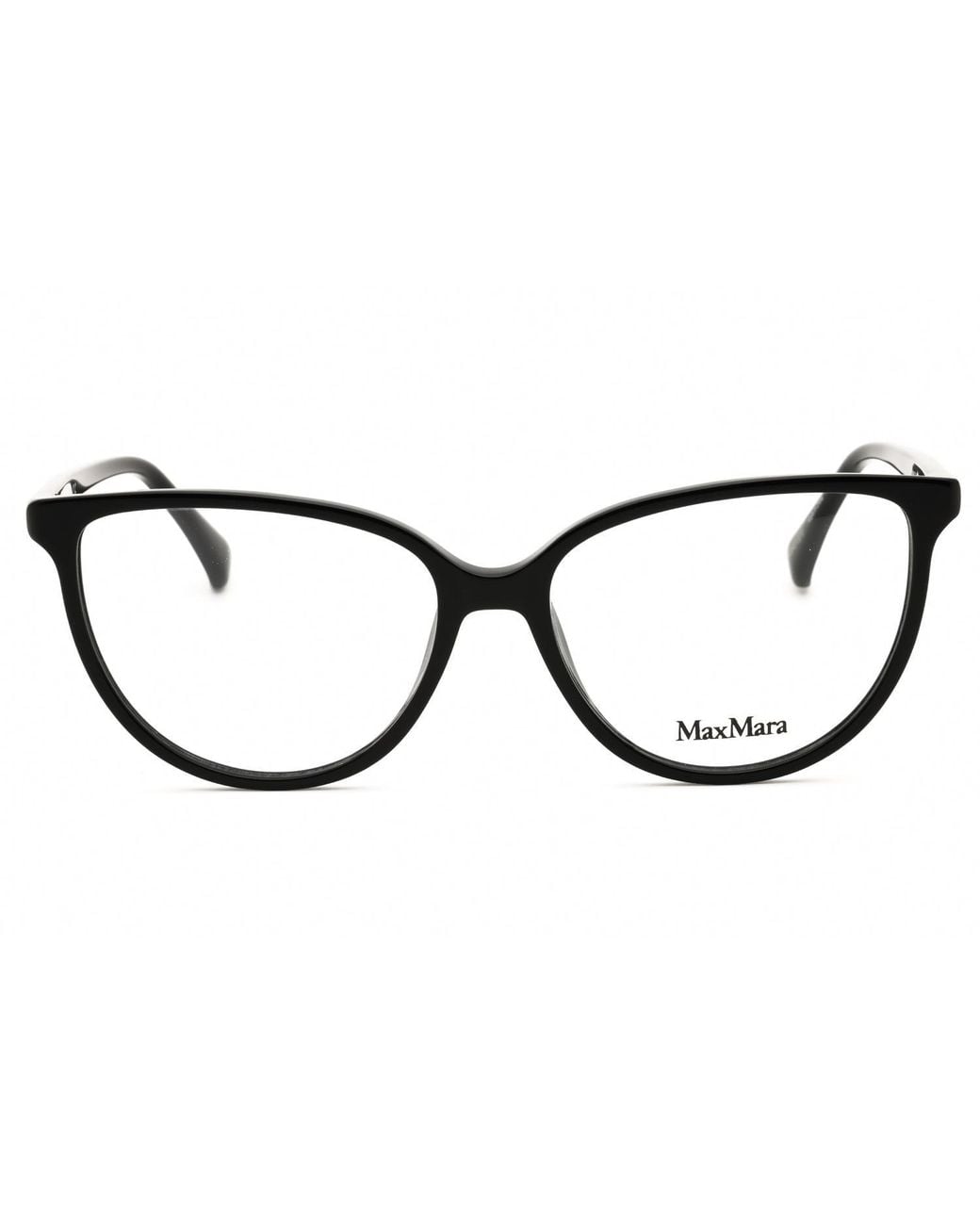 Max Mara Black Max Mara Mm5055 Acetate Cat-Eye Eyeglasses