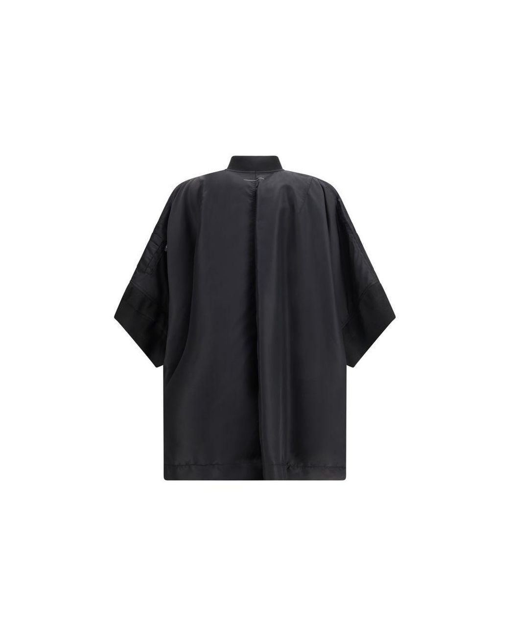MM6 by Maison Margiela Black Polyamide Cloacks Clothing
