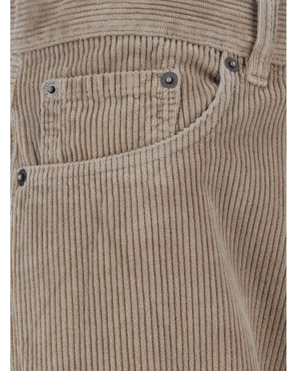 Haikure Gray Bethany Ribbed Knit Pants With Wide Leg