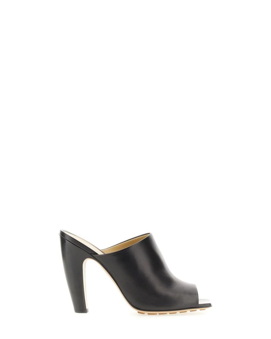 Bottega Veneta Black Bottega Veneta Lambskin Slingback Sandal