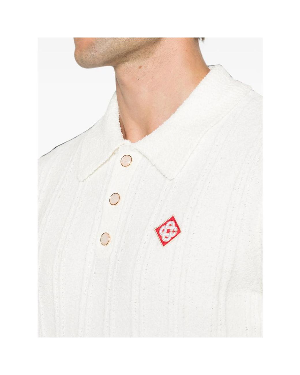 Casablanca White Polo Shirts for men