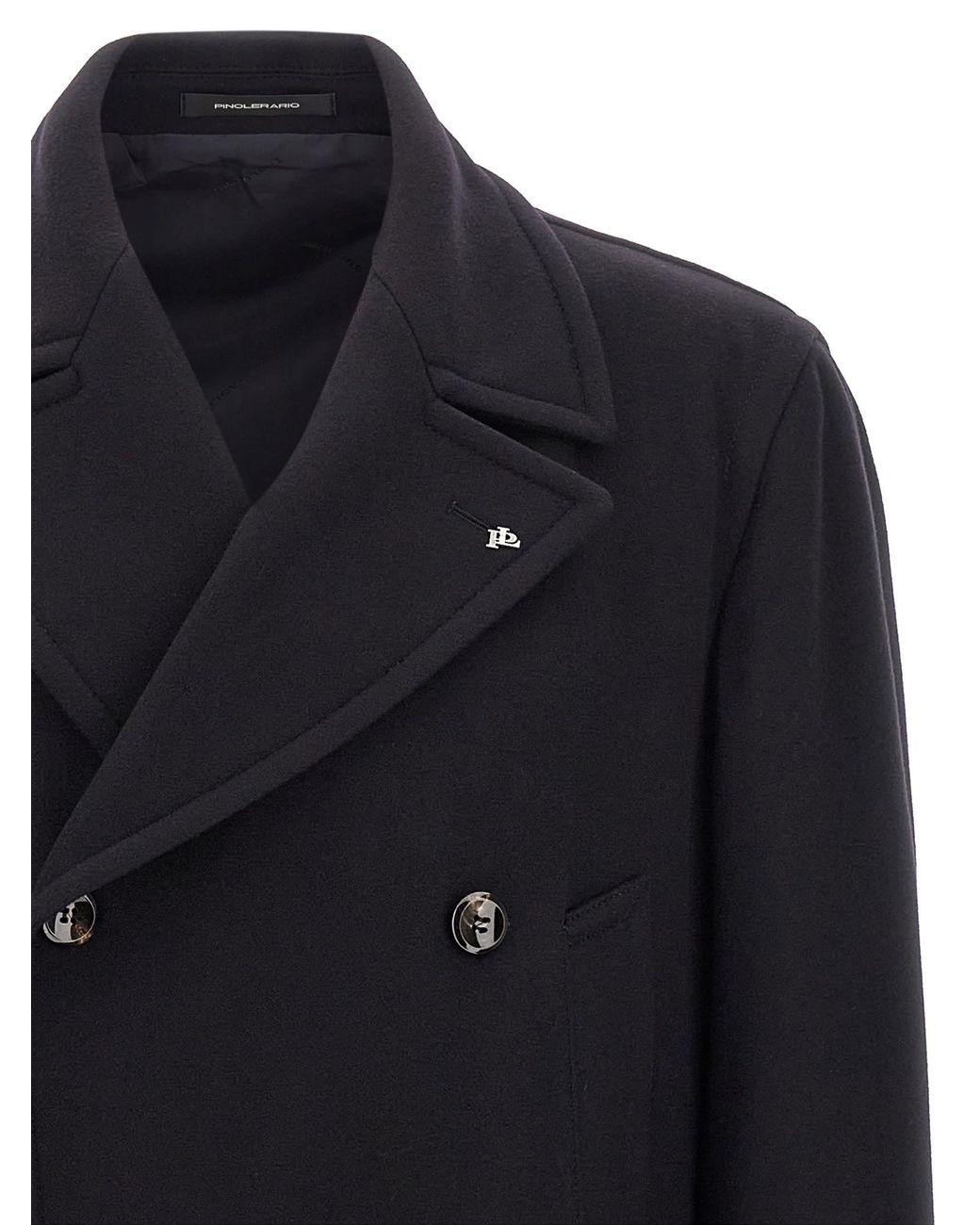 Tagliatore Black 'Sherry' Coat for men