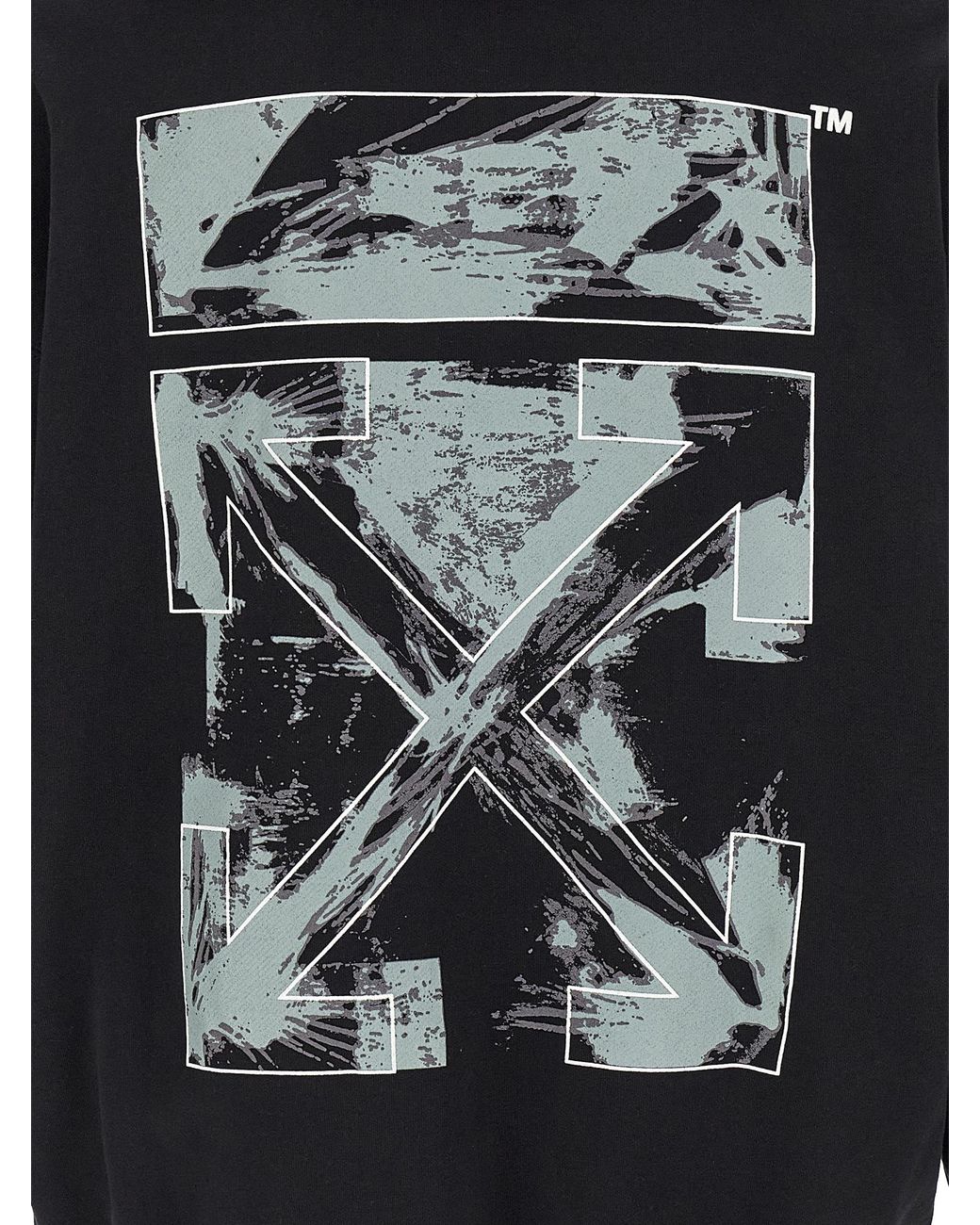 Off-White c/o Virgil Abloh Blue 'Paint Arrow Skate' Hoodie for men