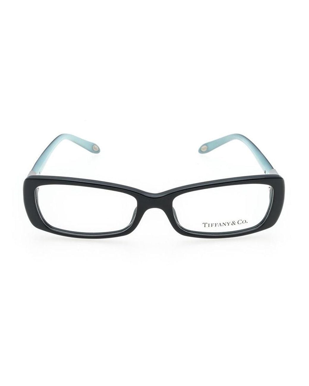 Tiffany & Co Brown Eyeglasses Rectangle Full Rim, Frame And Clear Demo Lenses Lens Tf2070-B8001 Sunglasses