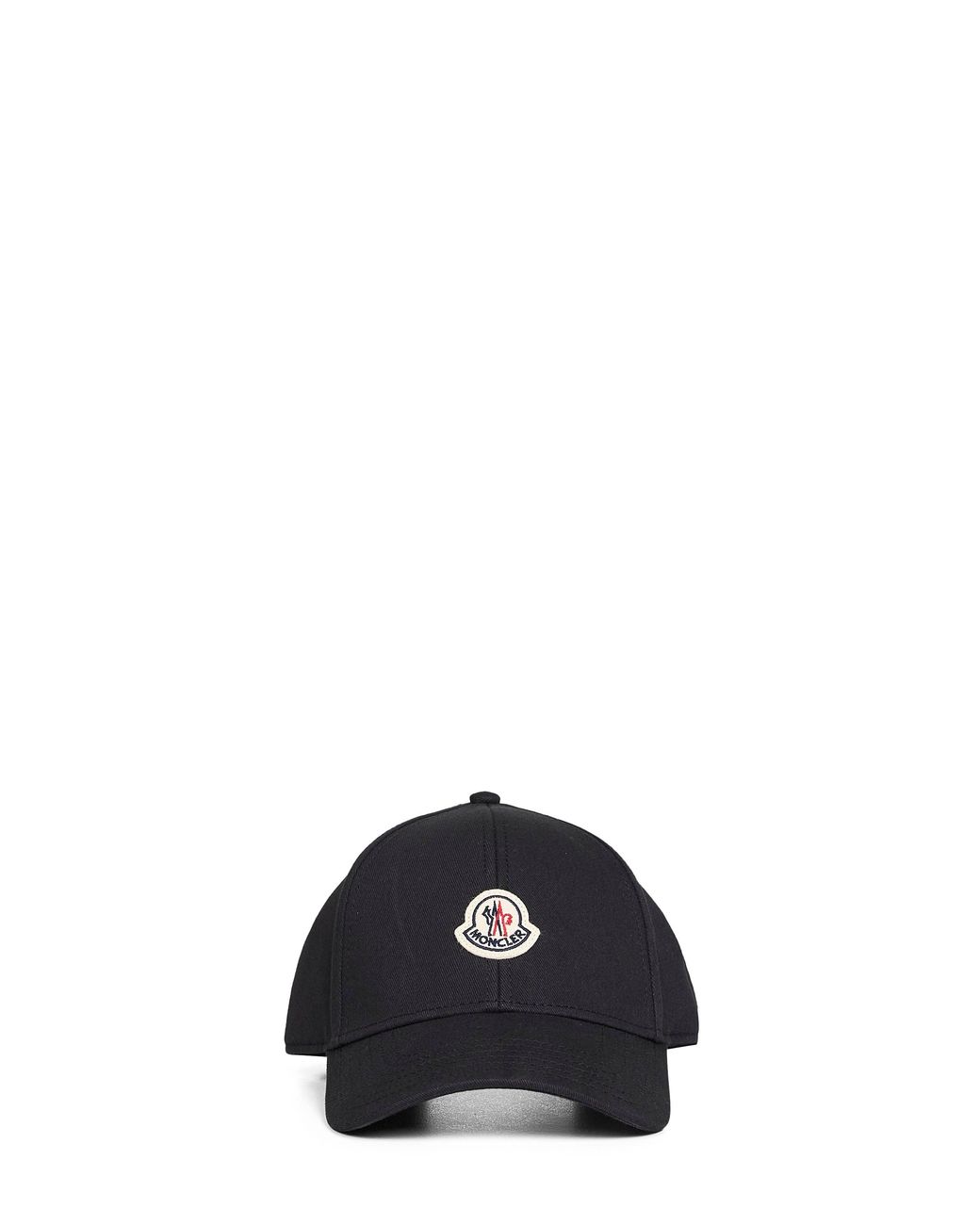 Moncler Black Cotton Gabardine Baseball Cap for men
