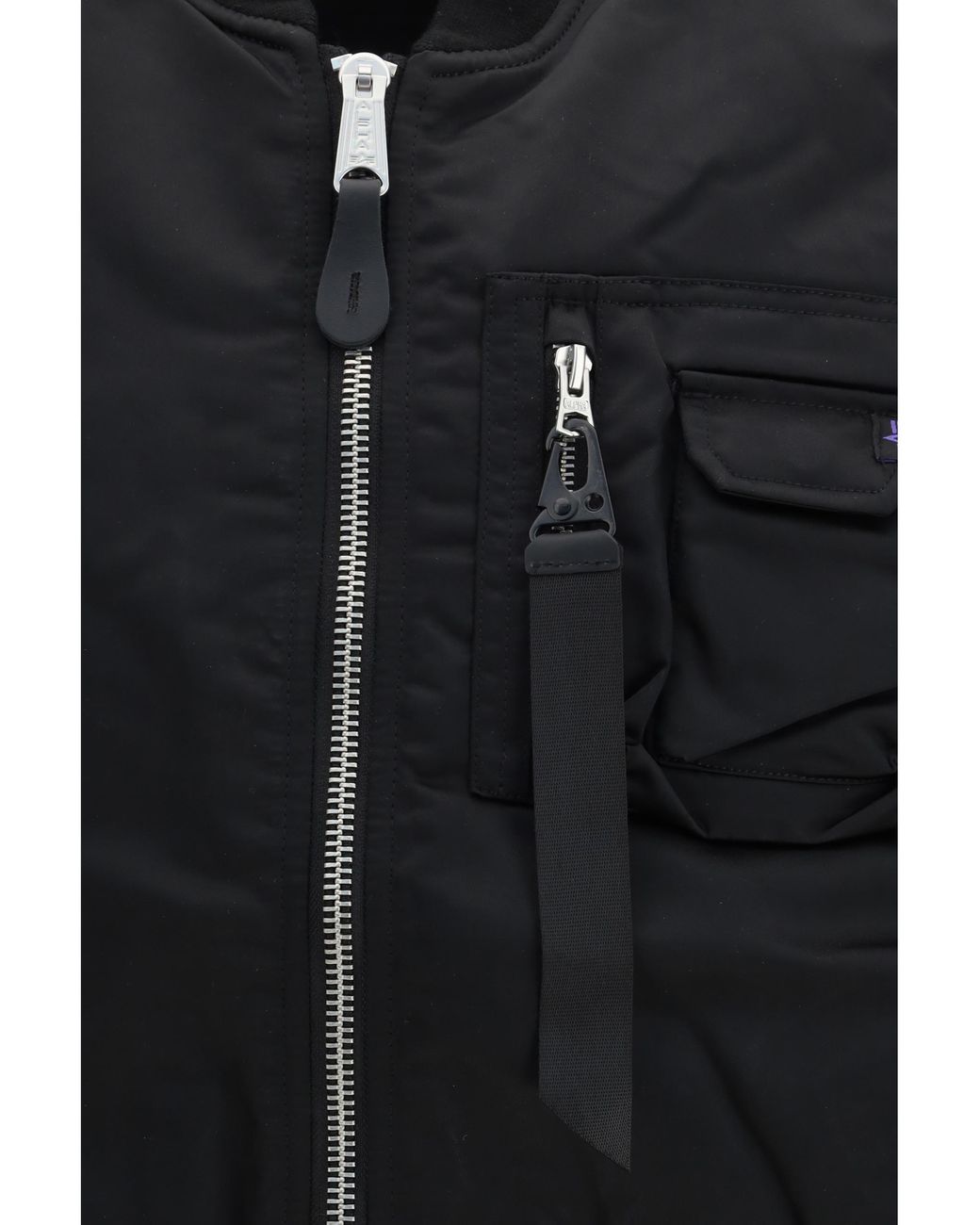 Alpha Industries Black Ma-1 Base Vest Nylon Blazers E Vests for men