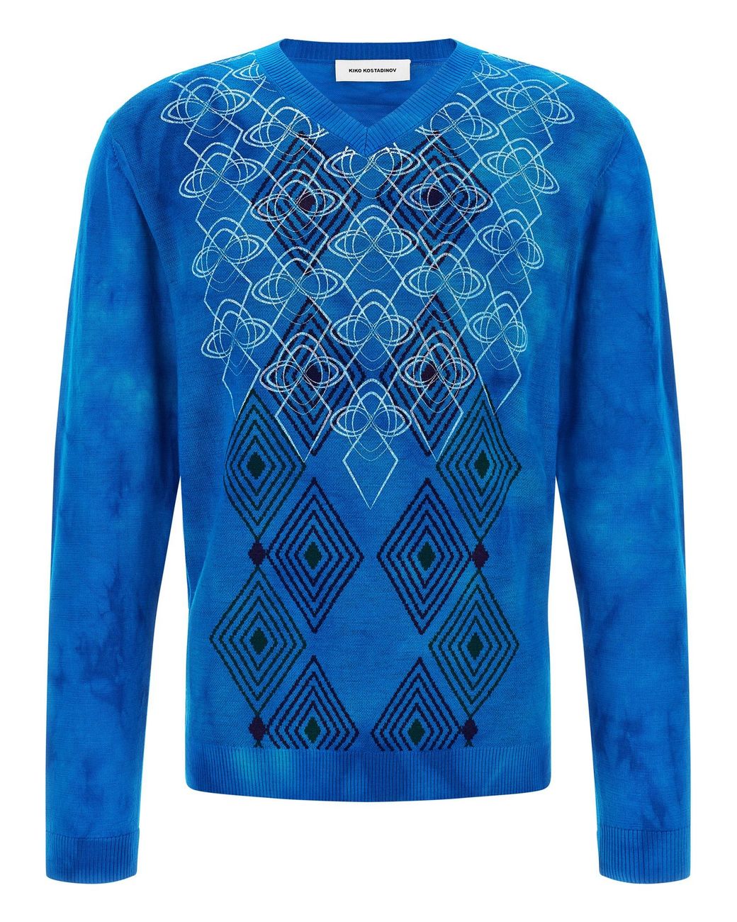 Kiko Kostadinov Blue Wool Cardigan for men