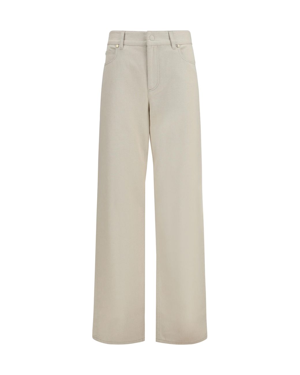 Fendi Natural Jeans Ff Reverse Cotton