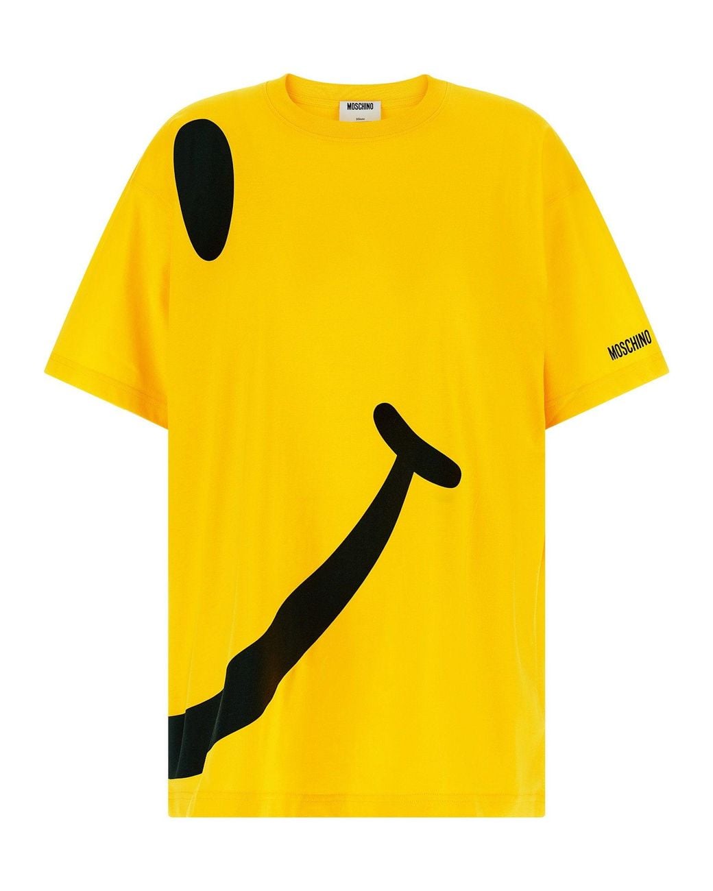 Moschino Yellow Smiley Logo-Print T-Shirt
