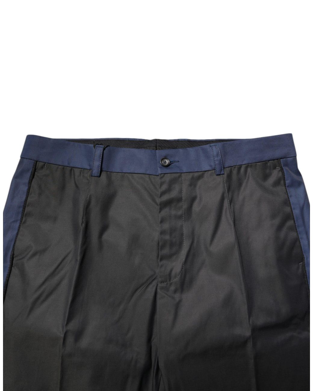Dolce & Gabbana Black Color Block Side Stripe Pants for men
